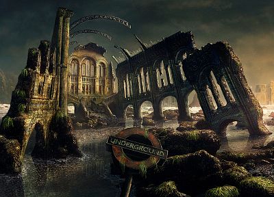 ruins, apocalypse - random desktop wallpaper