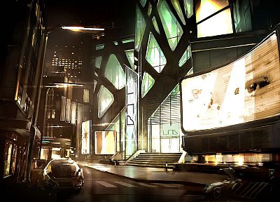 futuristic, futurist, digital art, Deus Ex: Human Revolution, Game Art - related desktop wallpaper