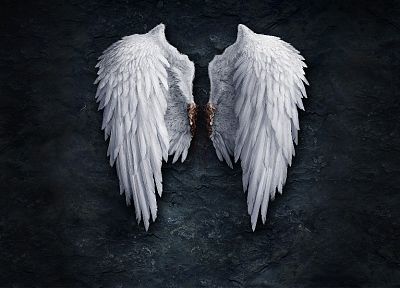 angels, wings, blood, stones, Aion - desktop wallpaper