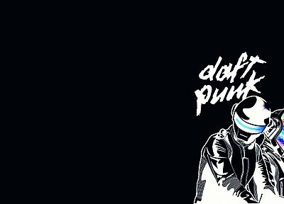 Daft Punk, black background - random desktop wallpaper