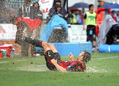 water, soccer, AC Milan, Andriy Shevchenko - desktop wallpaper