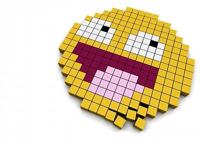 video games, smiley, 3D renders, Pac-Man, 3D - related desktop wallpaper