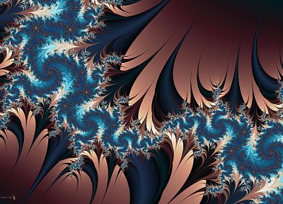 abstract, fractals - duplicate desktop wallpaper