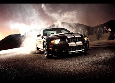 cars, smoke, vehicles, Ford Shelby, Ford Mustang Shelby GT500 - random desktop wallpaper