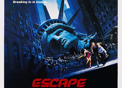 Kurt Russell, Escape From New York, movie posters - random desktop wallpaper