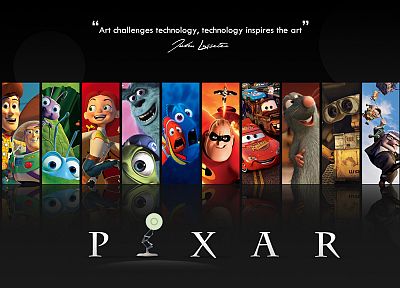 Pixar, quotes, Finding Nemo, Monsters Inc., The Incredibles - related desktop wallpaper