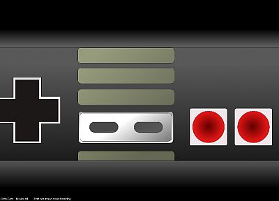 Nintendo, nes game console, controllers - desktop wallpaper