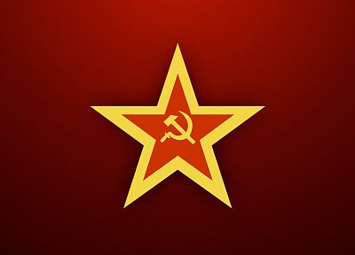 minimalistic, red, stars, Soviet, red background - duplicate desktop wallpaper