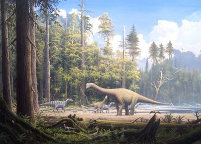 dinosaurs, artwork - duplicate desktop wallpaper