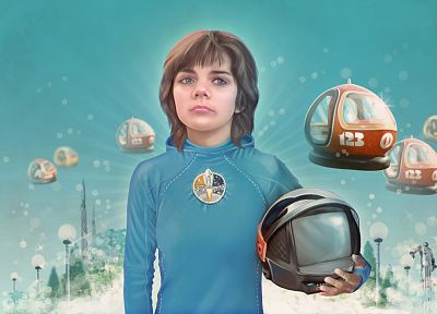 women, outer space, movies, Soviet, future, young, Alice, Alice Selezneva, Guest from the Future, children - random desktop wallpaper