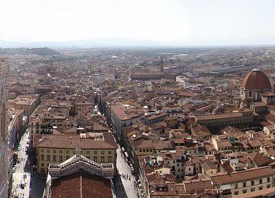 Italy, Florence, panorama - desktop wallpaper