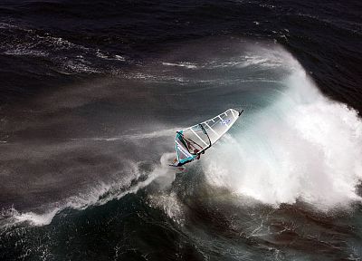 water, waves, sports, windsurfing, windsurf, sea - random desktop wallpaper