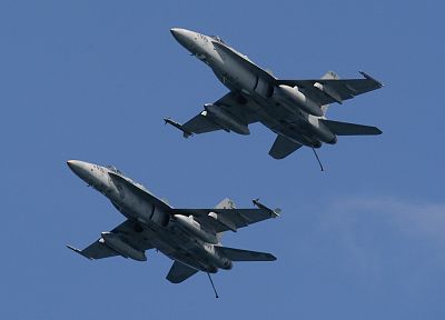 aircraft, military, FA-18 Hornet - duplicate desktop wallpaper