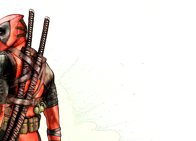 Deadpool Wade Wilson, Marvel Comics, simple background - related desktop wallpaper