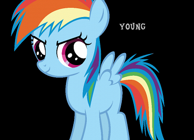young, My Little Pony, ponies, Rainbow Dash, My Little Pony: Friendship is Magic - desktop wallpaper