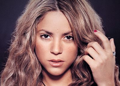 women, Shakira, singers, faces, portraits - related desktop wallpaper