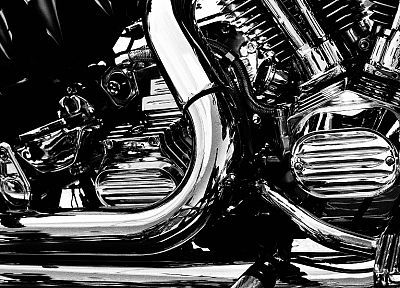 silver, chrome, vehicles, motorbikes - random desktop wallpaper