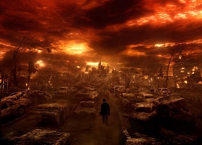 post-apocalyptic, Hell, Constantine, apocalypse - related desktop wallpaper