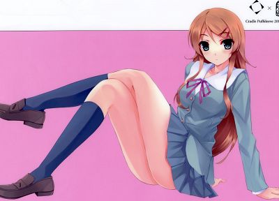 school uniforms, Kousaka Kirino, Ore No Imouto Ga Konna Ni Kawaii Wake Ga Nai, Misaki Kurehito - related desktop wallpaper