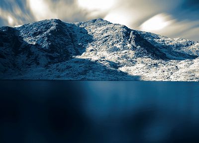mountains, landscapes, lakes - duplicate desktop wallpaper