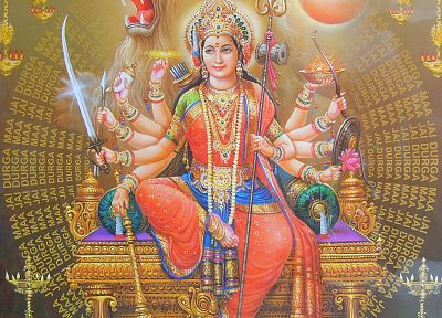 Goddess, Krishna, Hinduism - desktop wallpaper