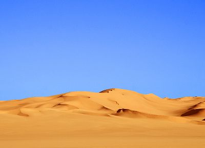 deserts, blue skies - random desktop wallpaper
