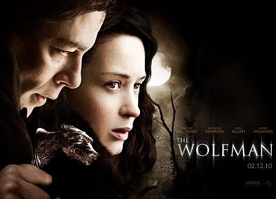 movies, Emily Blunt, Benicio Del Toro, The Wolfman - random desktop wallpaper