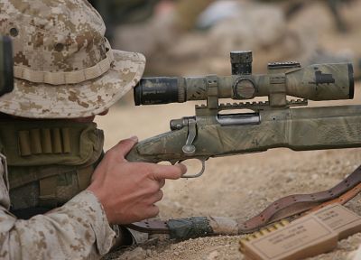 deserts, snipers, USMC, US Marines Corps, M40A3 - random desktop wallpaper