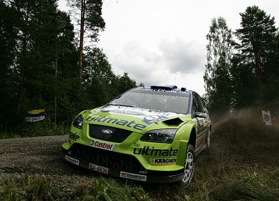 cars, Ford, rally, rally cars, Ford Focus WRC, racing cars - related desktop wallpaper