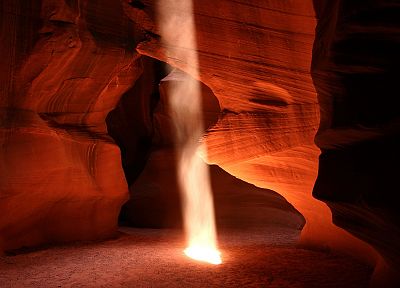 nature, Arizona, Slot Canyons, Antelope Canyon, rock formations, sunbeams - desktop wallpaper