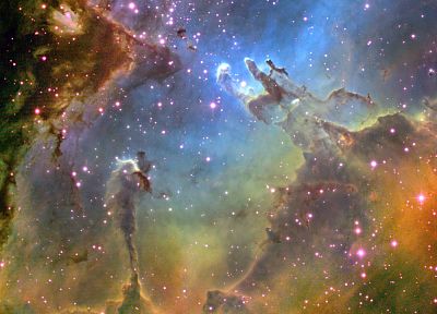 stars, nebulae - duplicate desktop wallpaper