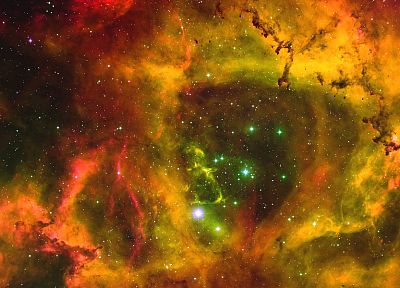 outer space, stars, planets, nebulae - desktop wallpaper
