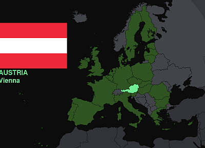 Austria, flags, Europe, maps, knowledge, countries, useful - desktop wallpaper