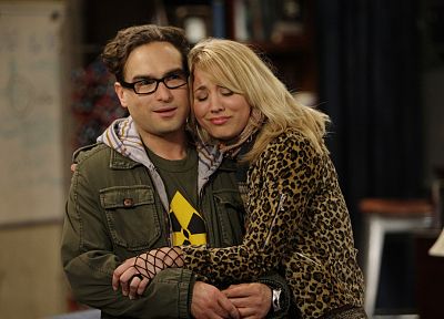 The Big Bang Theory (TV), Kaley Cuoco, Leonard Hofstadter, Johnny Galecki - related desktop wallpaper