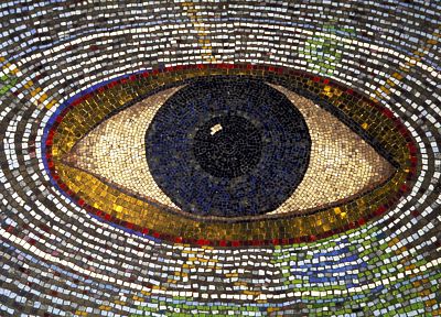 eyes, mosaic - related desktop wallpaper