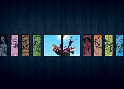 One Piece (anime), Nico Robin, Roronoa Zoro, Franky (One Piece), Tony Tony Chopper, Brook (One Piece), Monkey D Luffy, Nami (One Piece), Usopp, Sanji (One Piece) - related desktop wallpaper
