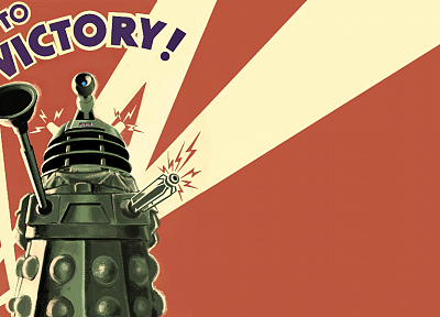 Dalek, propaganda, Doctor Who, posters - random desktop wallpaper