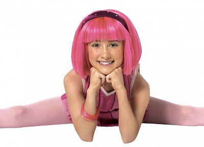 Lazytown, pink hair, headbands, Julianna Rose Mauriello, pink dress, hair band - related desktop wallpaper