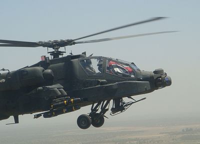 aircraft, helicopters, vehicles, AH-64 Apache - random desktop wallpaper