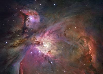 outer space, stars, nebulae, Hubble, gas, Orion - random desktop wallpaper