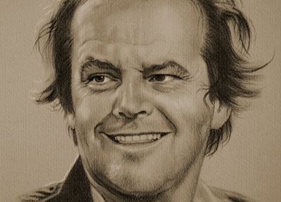 artistic, sketches, Jack Nicholson, Krzysztof Lukasiewicz - desktop wallpaper