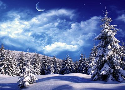 landscapes, winter, snow - desktop wallpaper