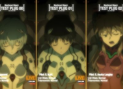 Ayanami Rei, Neon Genesis Evangelion, Asuka Langley Soryu - random desktop wallpaper