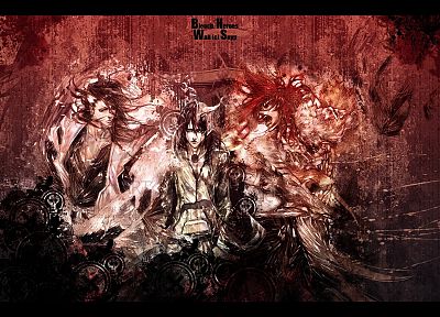 Bleach, Kuchiki Byakuya, Abarai Renji, Ulquiorra Cifer - random desktop wallpaper