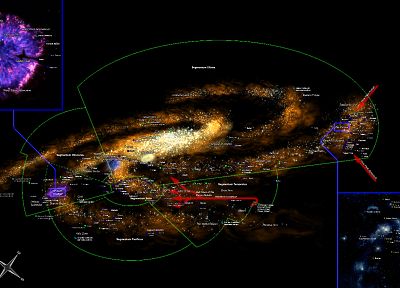galaxies, Warhammer, maps - random desktop wallpaper