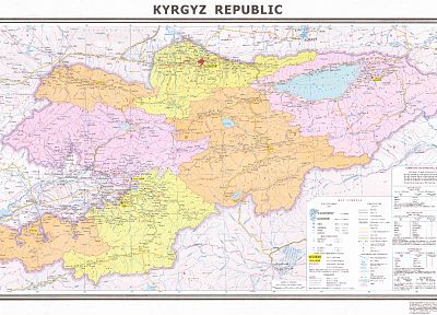 maps, Kyrgyzstan - random desktop wallpaper