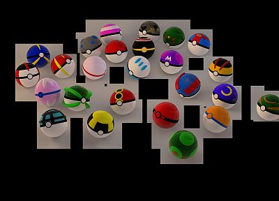 Pokemon, Poke Balls - random desktop wallpaper