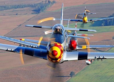 aircraft, P-51 Mustang - duplicate desktop wallpaper