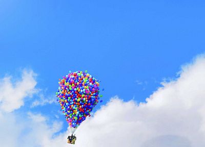 Pixar, Up (movie), balloons, movie posters - desktop wallpaper