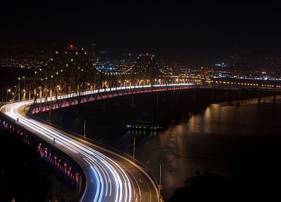 night, bridges - random desktop wallpaper